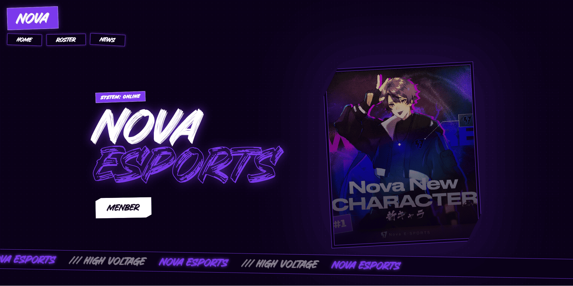 Nova Esportsサイト